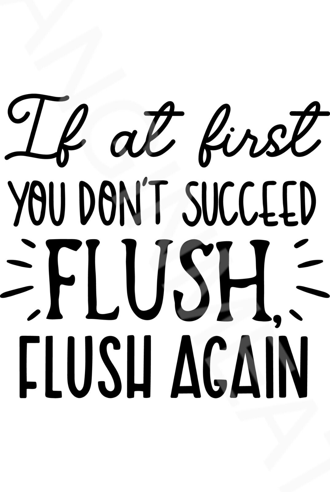 If At First You Don't Succeed Funny Bathroom Sign Aluminum Metal Sign