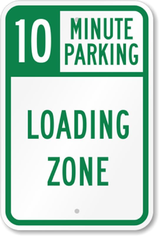 10 Minute Parking Aluminum Weatherproof Sign p00037