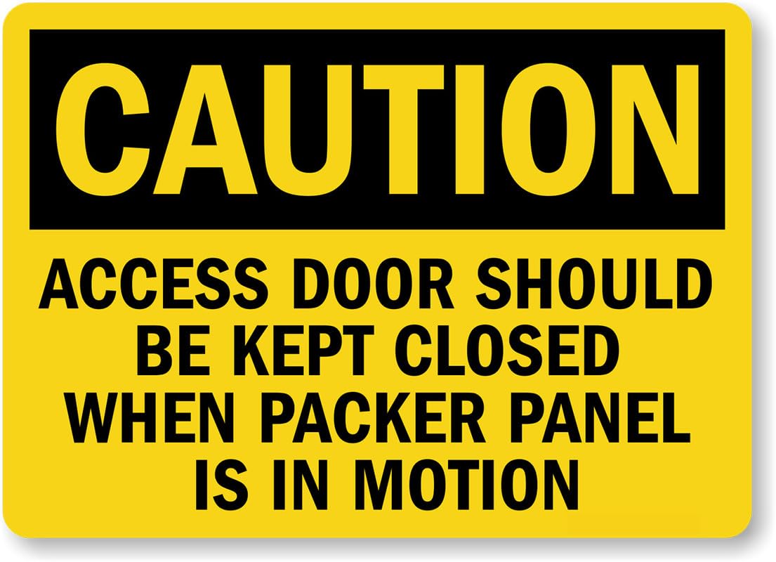 Access Door Should Be Kept Closed Osha Caution Aluminum Weatherproof Sign p00151