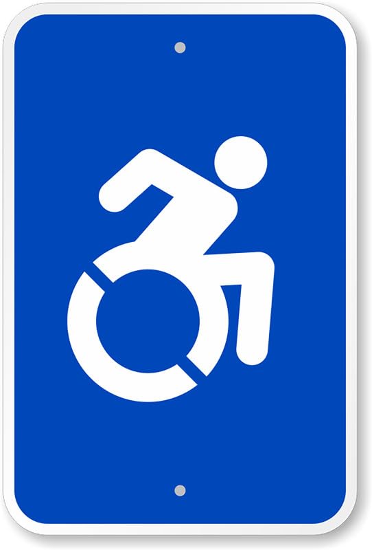 Accessible Handicap Symbol Aluminum Weatherproof Sign p00156