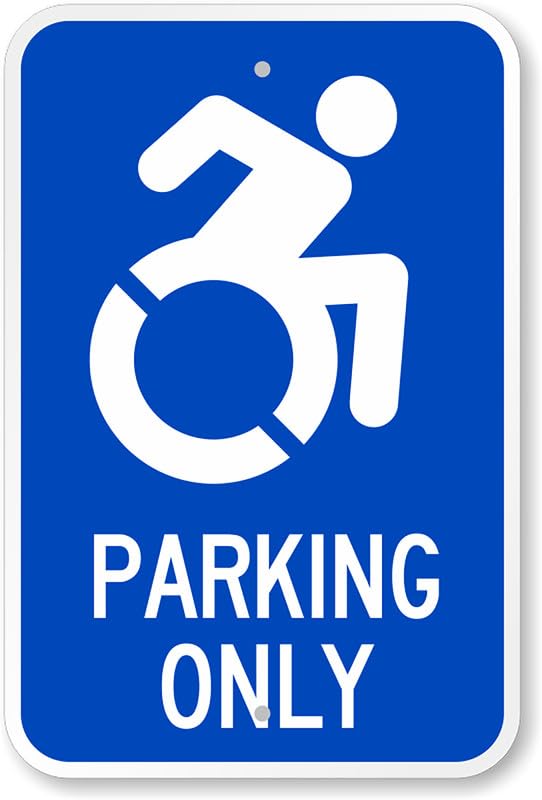 Ada Approved Parking Aluminum Weatherproof Sign p00238