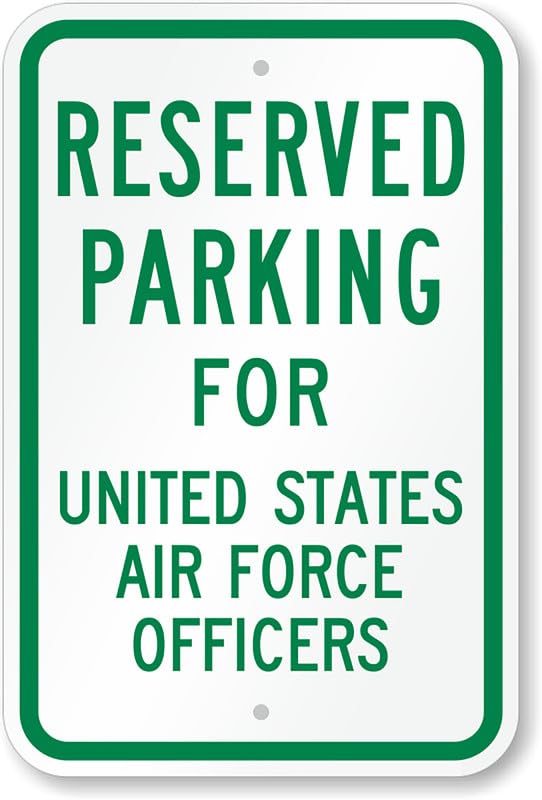 Air Force Officers Parking Aluminum Weatherproof Sign p00308