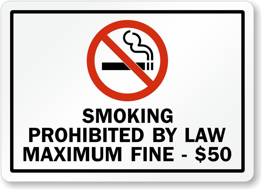 Alaska No Smoking Aluminum Weatherproof Sign p00325