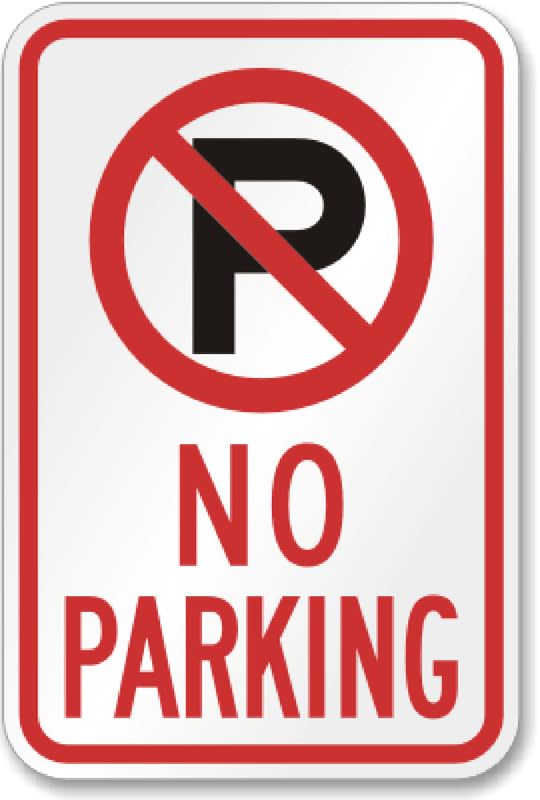 Aluminum No Parking Aluminum Weatherproof Sign p00410