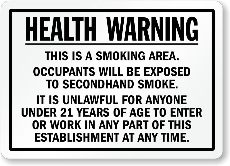 Arkansas No Smoking Aluminum Weatherproof Sign p00700