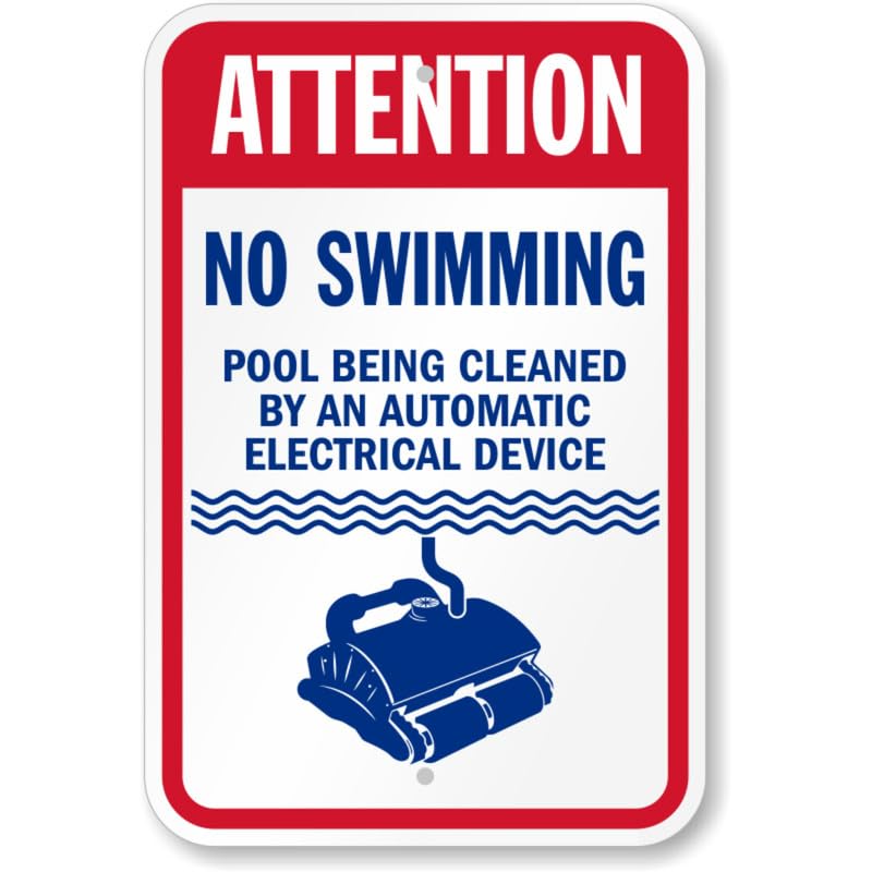 Attention No Swimming Alone Pool Aluminum Weatherproof Sign p818