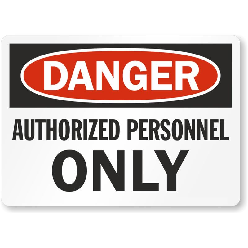 Authorized Personnel Construction Area Aluminum Weatherproof Sign p910