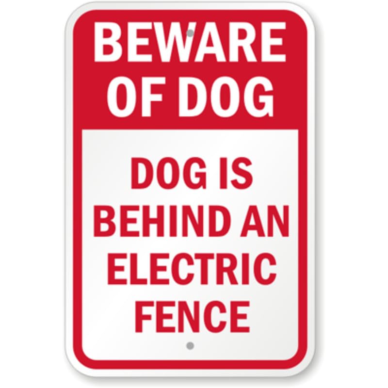 Beware Of Dogs No Trespassing Aluminum Weatherproof Sign