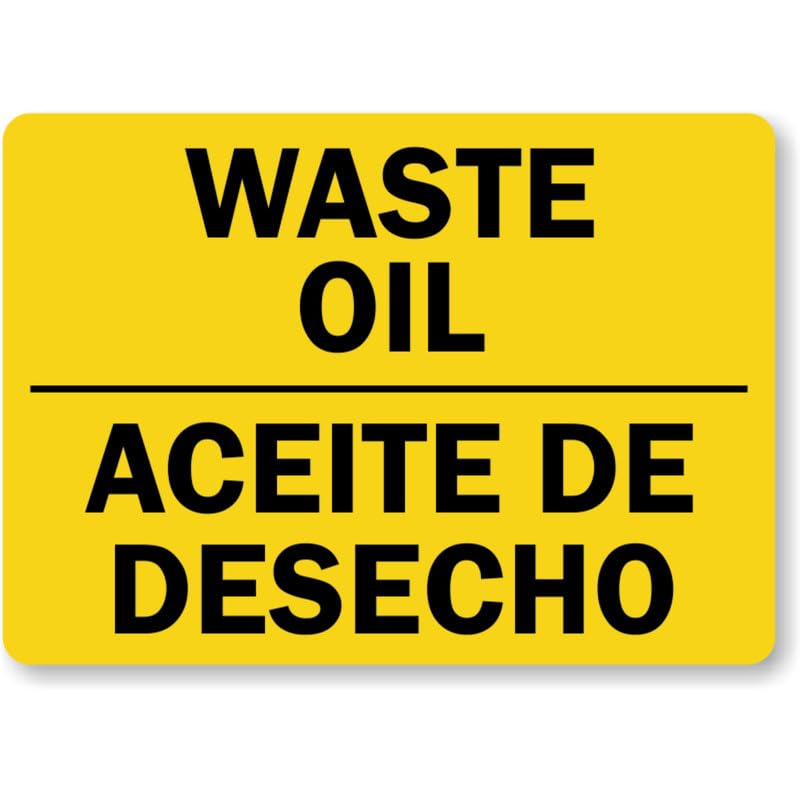 Bilingual Chemical Hazard Aluminum Weatherproof Sign