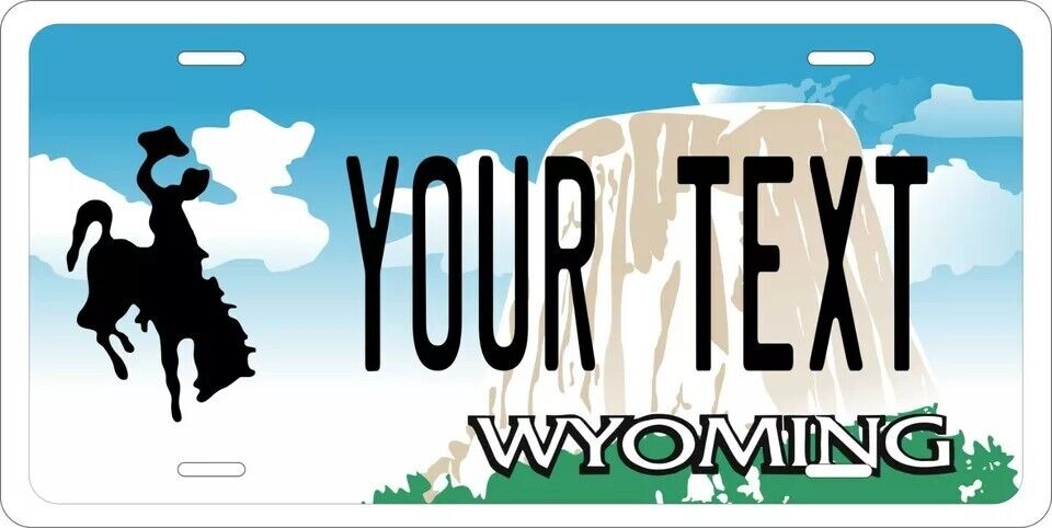 Wyoming 2000 Scenic Custom State License Plate Personalized 12"x6" Size