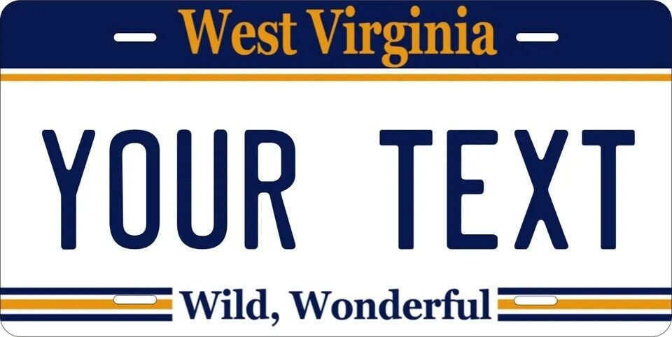 West Virginia Scenic Custom State License Plate Personalized 12"x6" Size
