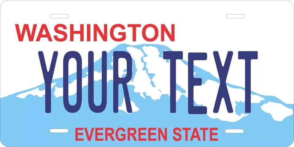 Washington 1998 Custom State License Plate Personalized 12"x6" Size