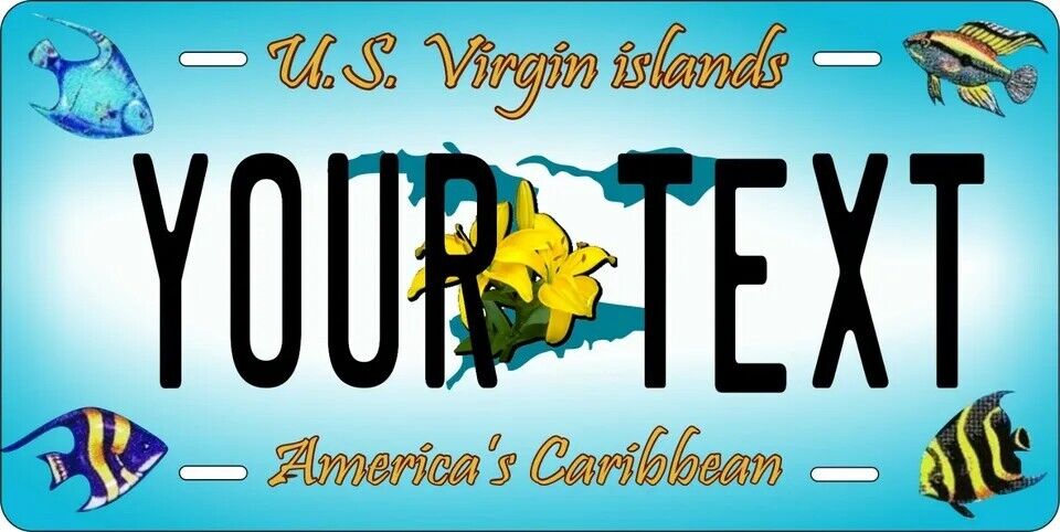 Virgin Islands 2006 Custom State License Plate Personalized 12"x6" Size