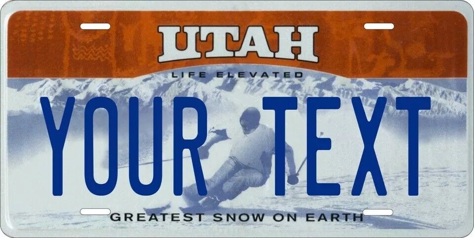 Utah 2007 Custom State License Plate Personalized 12"x6" Size