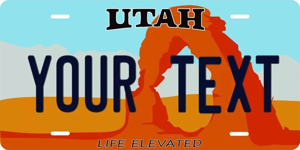 Utah 1992 Custom State License Plate Personalized 12"x6" Size