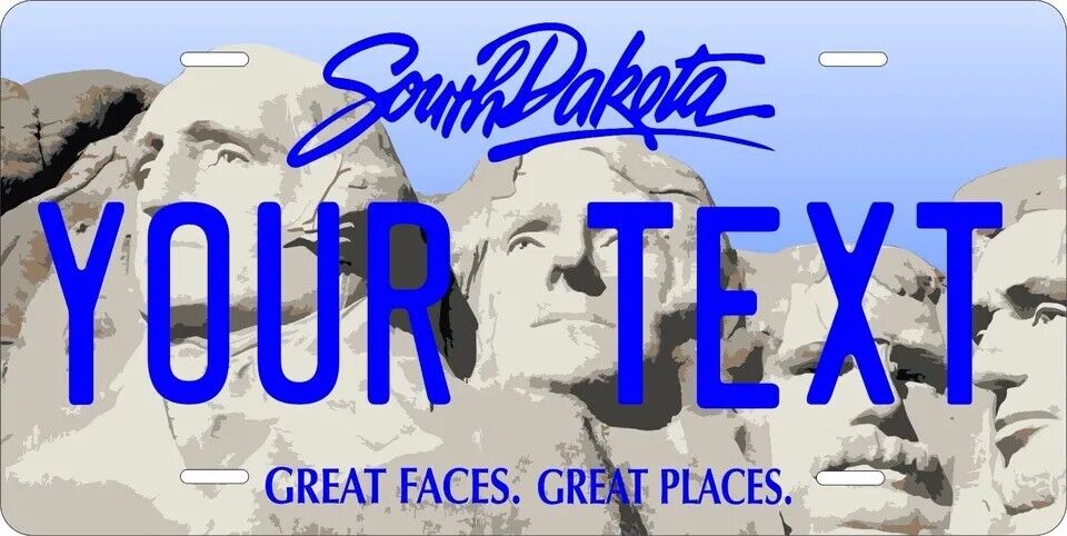 South Dakota 2016 Custom State License Plate Personalized 12"x6" Size