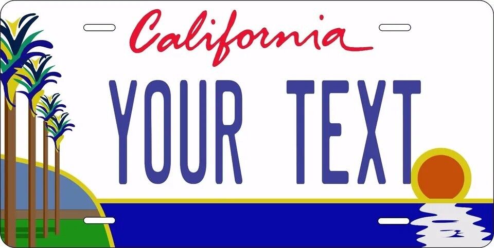 California Palm Custom State License Plate Personalized 12"x6" Size