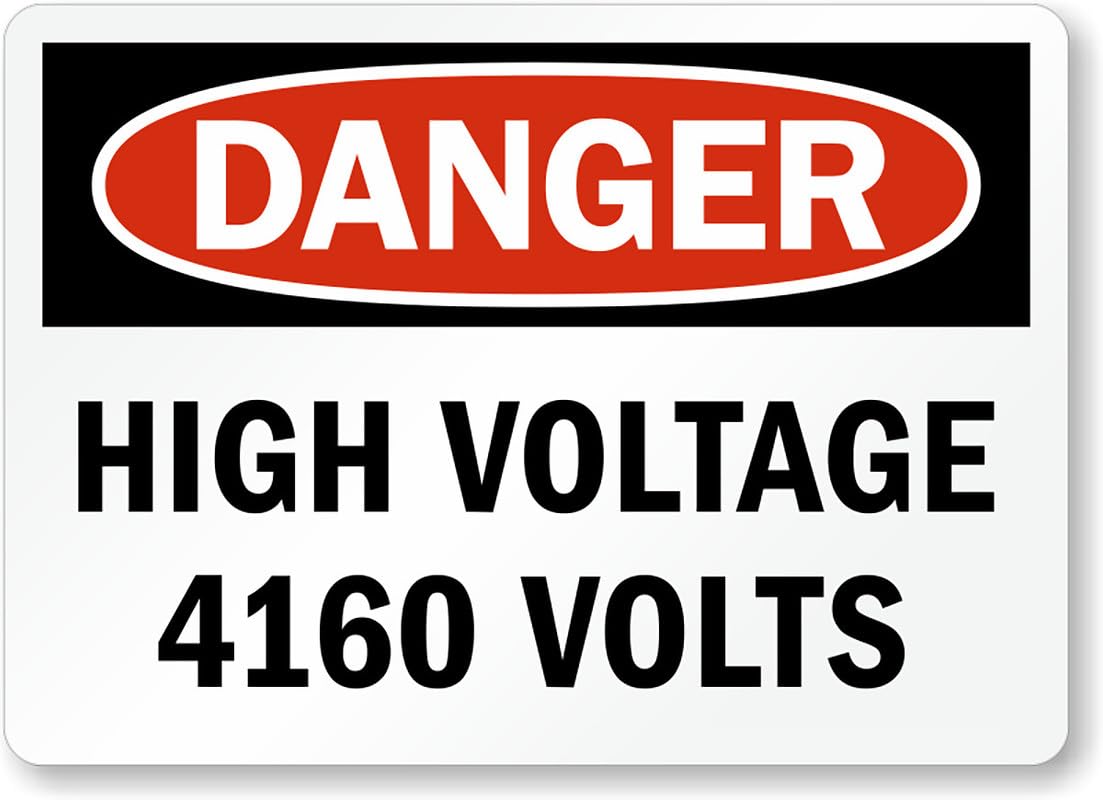 4160 High Voltage Danger Aluminum Weatherproof Sign p00127
