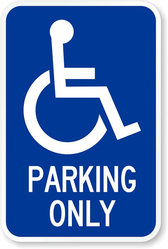 Ada Handicapped Parking Aluminum Weatherproof Sign p00242