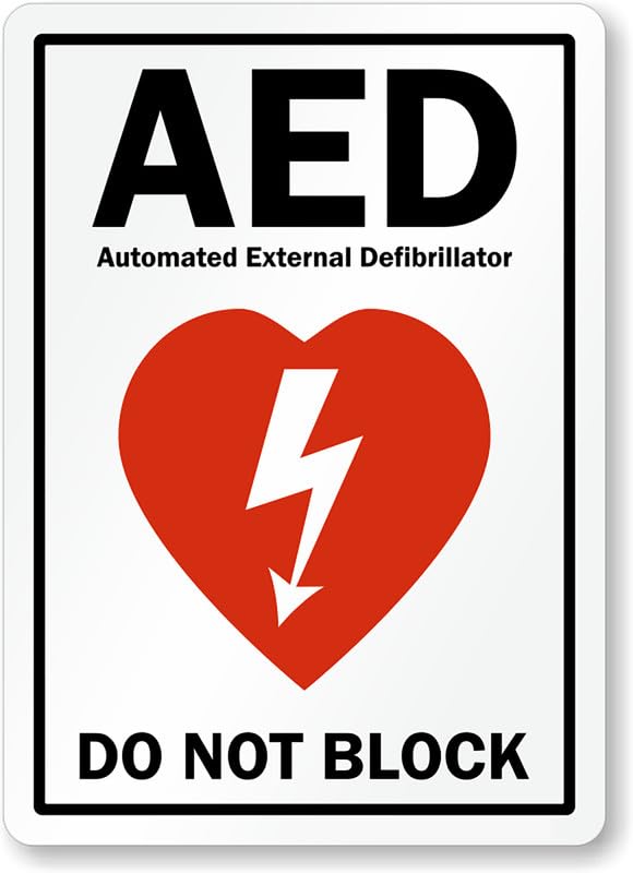 Aed Location Aluminum Weatherproof Sign p00292