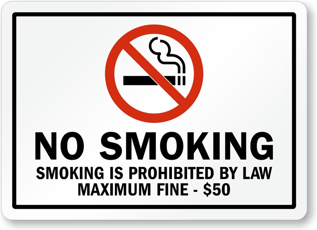 Alaska No Smoking Aluminum Weatherproof Sign p00327