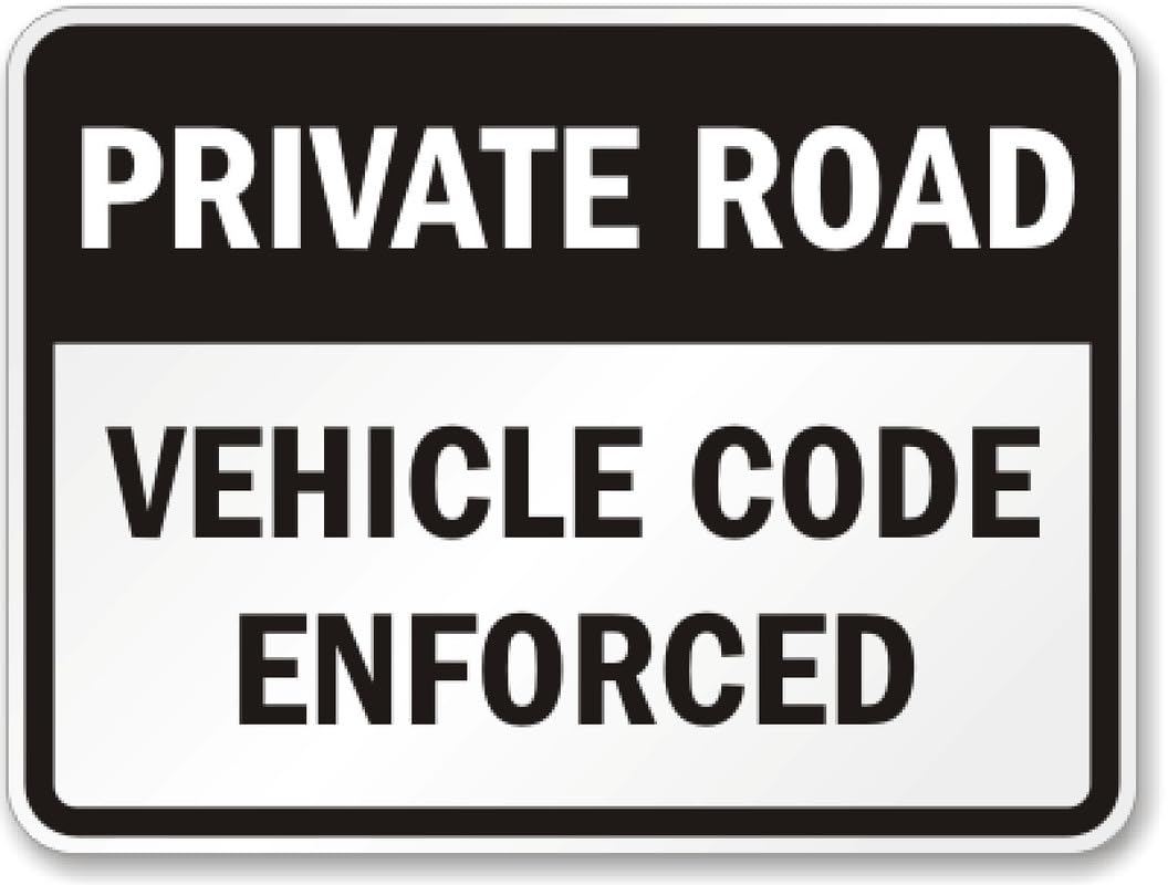 Aluminum Private Property Aluminum Weatherproof Sign p00423