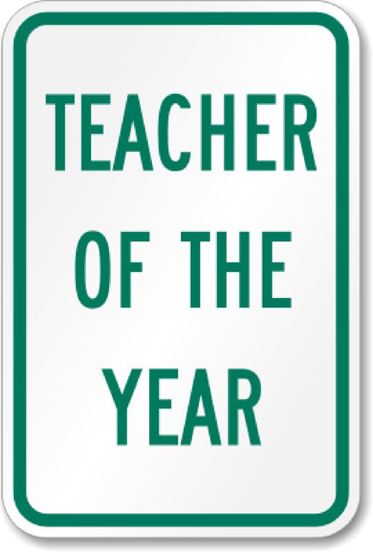 Aluminum Teacher Aluminum Weatherproof Sign p00441