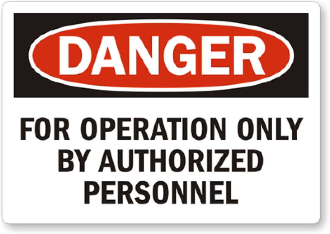 Authorized Personnel Vinyl Aluminum Weatherproof Sign p00534
