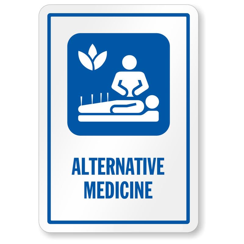 Alternative Medicine Natural Therapies Aluminum Weatherproof Sign p00582