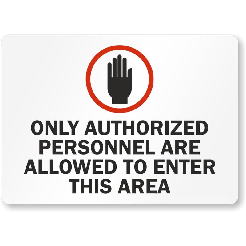 Authorized Personnel Aluminum Weatherproof Sign p891