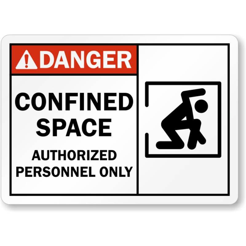 Authorized Personnel Danger Aluminum Weatherproof Sign p914