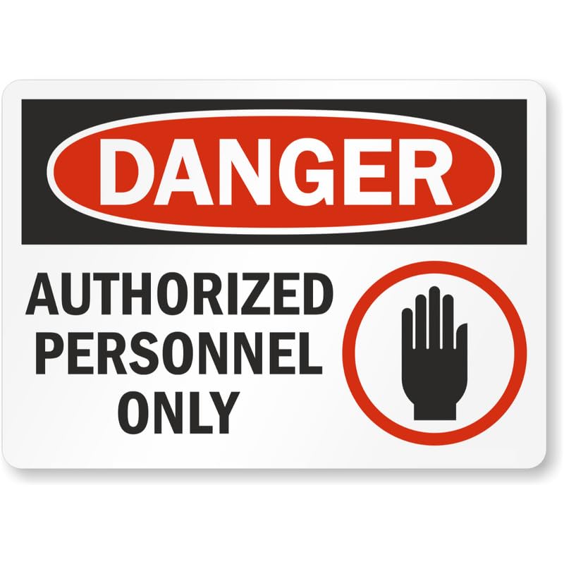 Authorized Personnel Custom Aluminum Weatherproof Sign p911