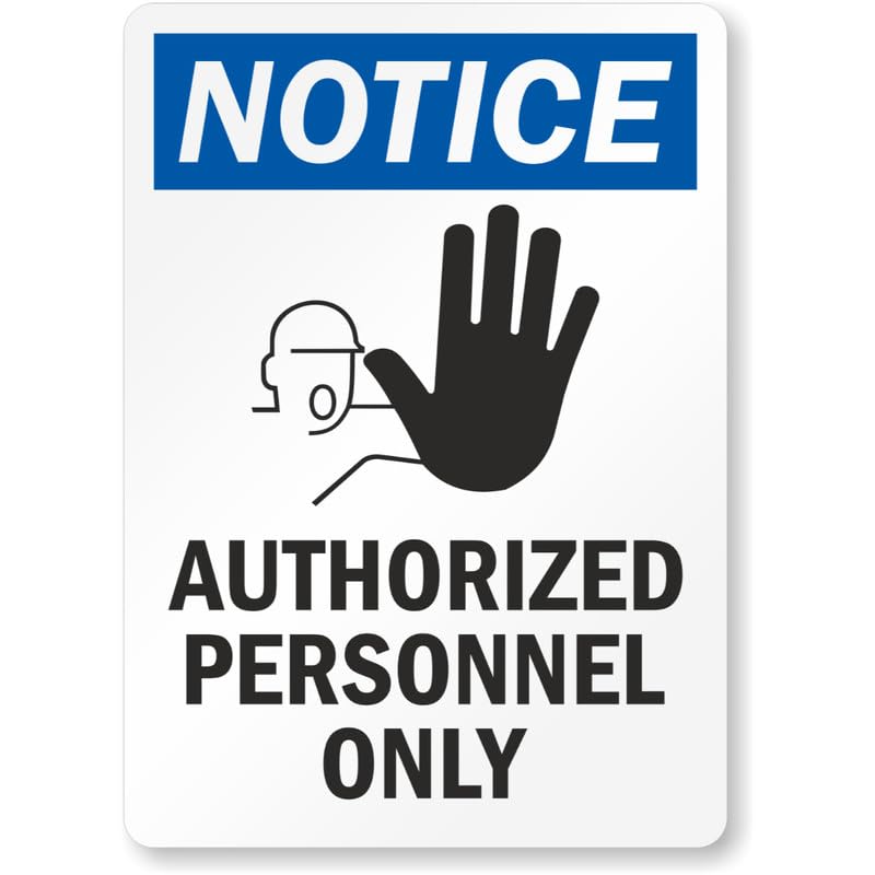 Authorized Personnel Danger Aluminum Weatherproof Sign p919