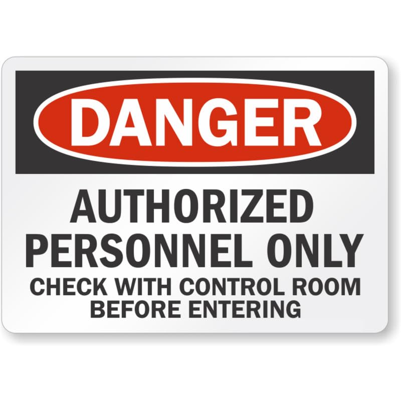 Authorized Personnel Only Aluminum Weatherproof Sign p935