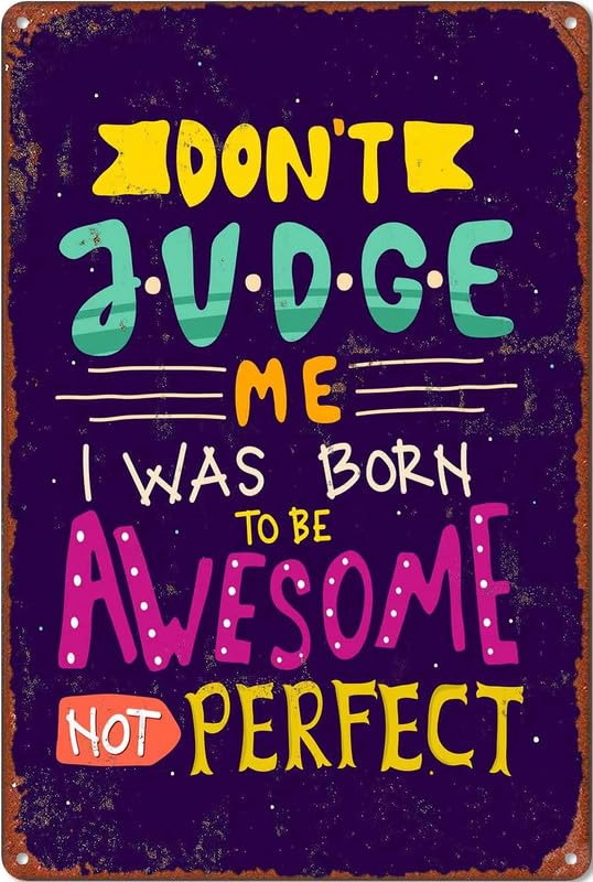I Was Born To Be Awesome Aluminum Weatherproof Sign p1278