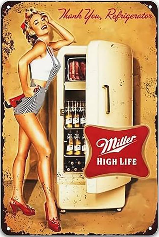Miller High Life Aluminum Weatherproof Sign p1295