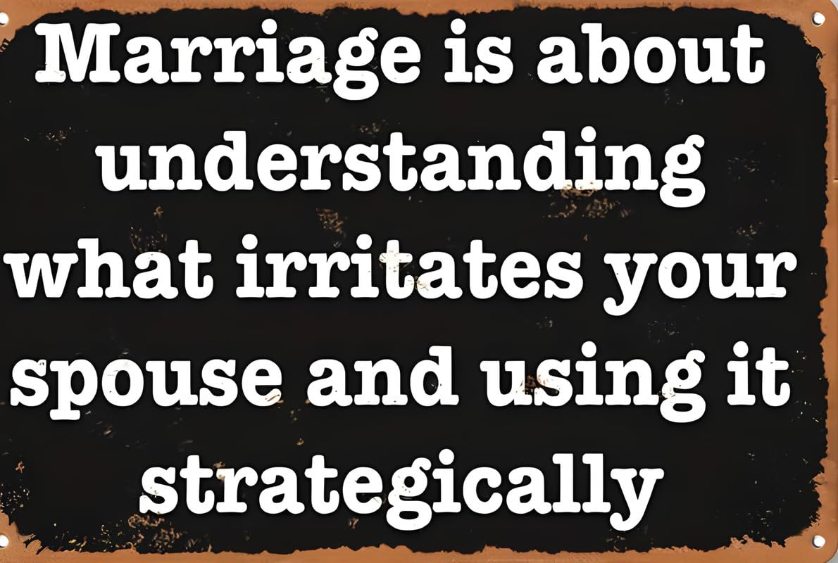 Marriage Is About Understanding Aluminum Weatherproof Sign p1294