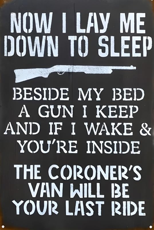 Now I Lay Me Down To Sleep Aluminum Weatherproof Sign p1303