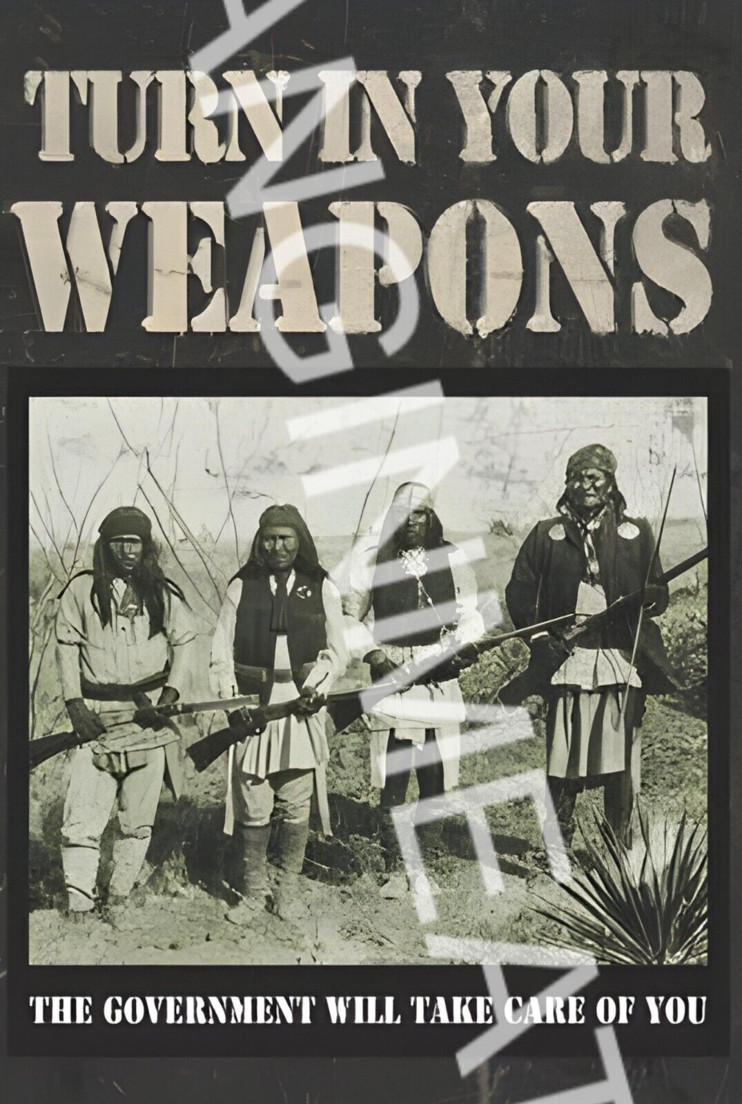 Turn In Your Weapons Funny Sign Aluminum Sign