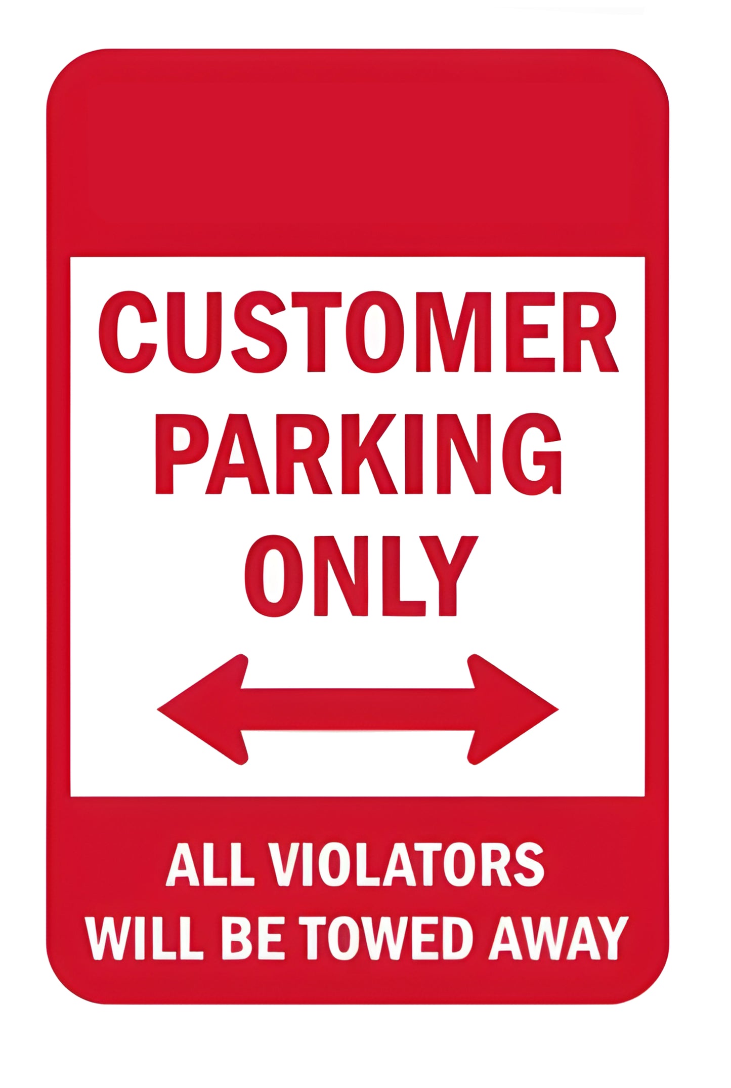 Custom Build Your Own Customer Parking Only Sign Aluminum Weatherproof