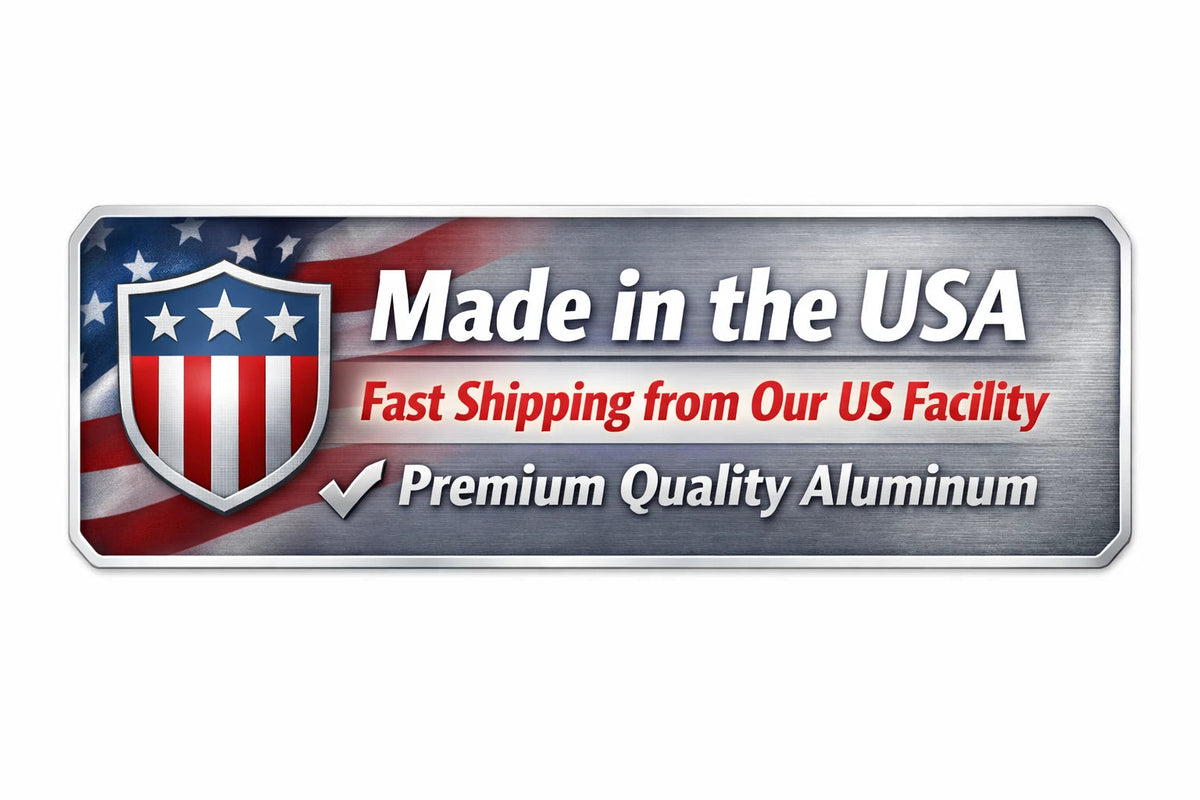 Made in the USA — premium quality aluminum from BanginPrints
