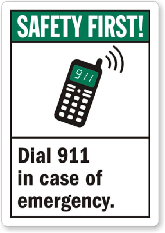 Ansi Emergency Vinyl Aluminum Weatherproof  Sign p00458