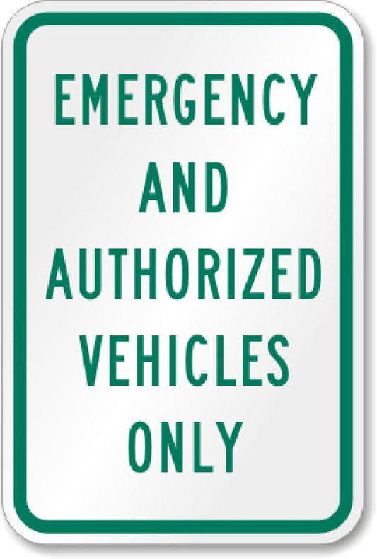 Authorized Vehicle Parking Lot Aluminum Weatherproof  Sign p00542