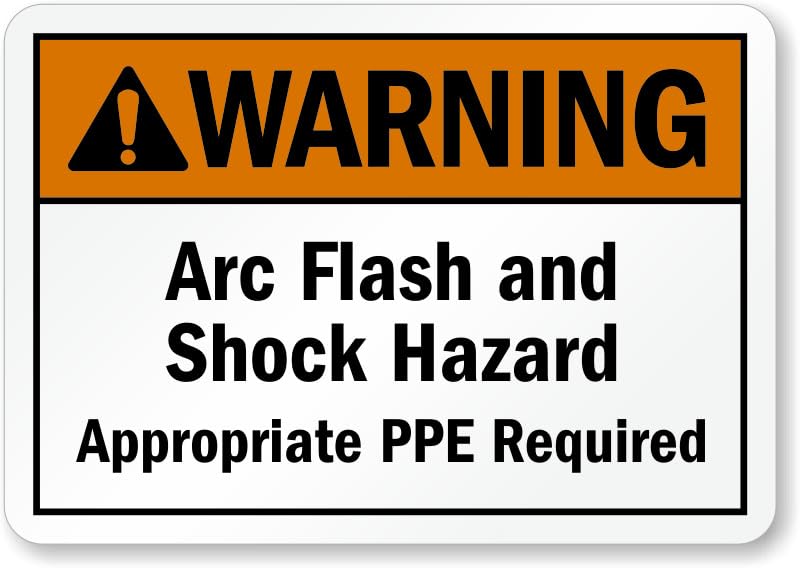 Arc Flash Protection Warning Aluminum Weatherproof  Sign p00651