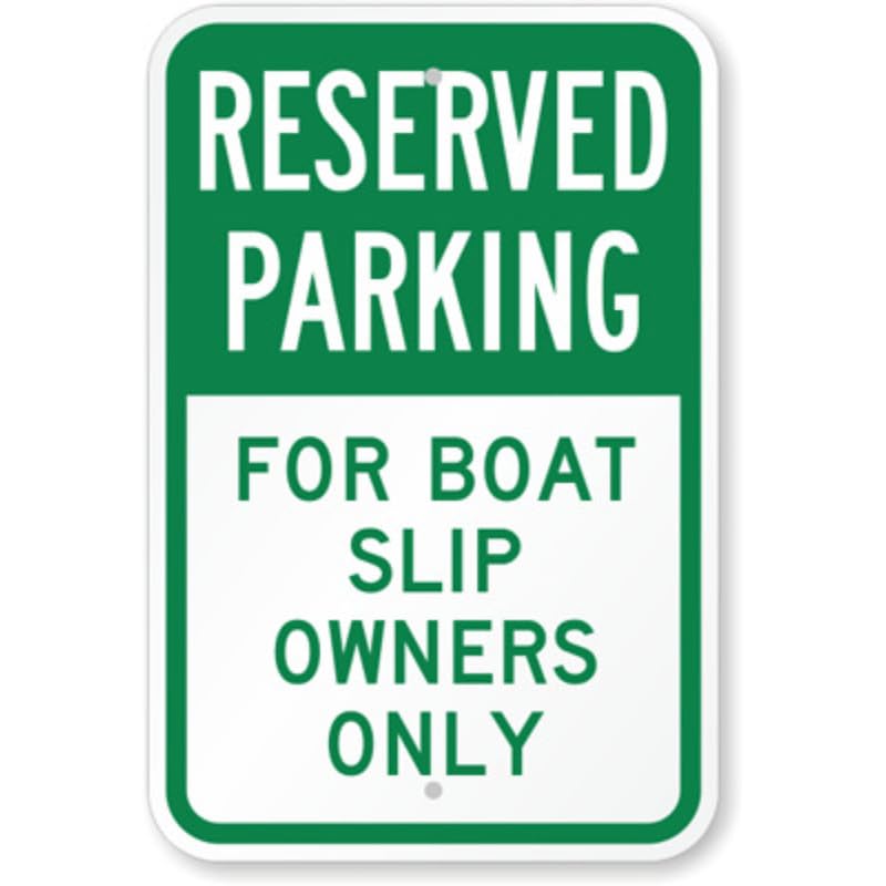 Boat Reserved Parking Aluminum Weatherproof Sign p1154