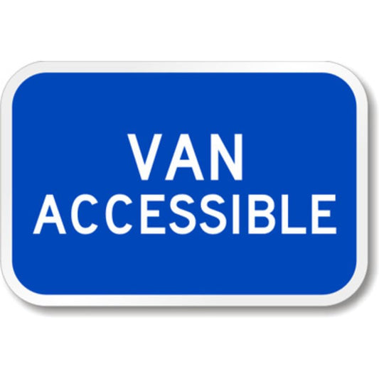 California Van Ada Handicapped Aluminum Weatherproof Sign p1230