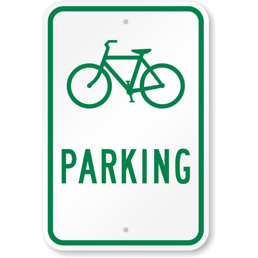 Bicycle Parking Aluminum Weatherproof  Sign