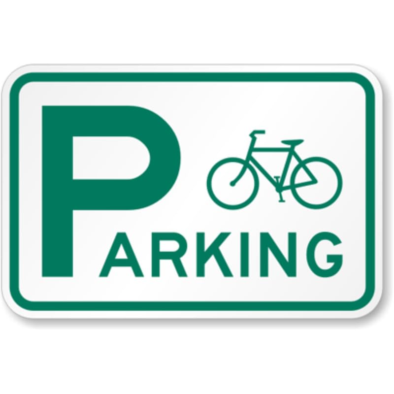 Bike Parking Aluminum Weatherproof  Sign