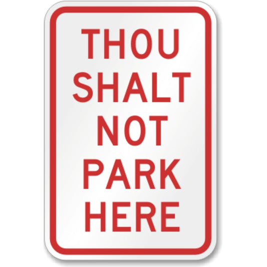 Bilingual Aluminum No Parking Aluminum Weatherproof  Sign