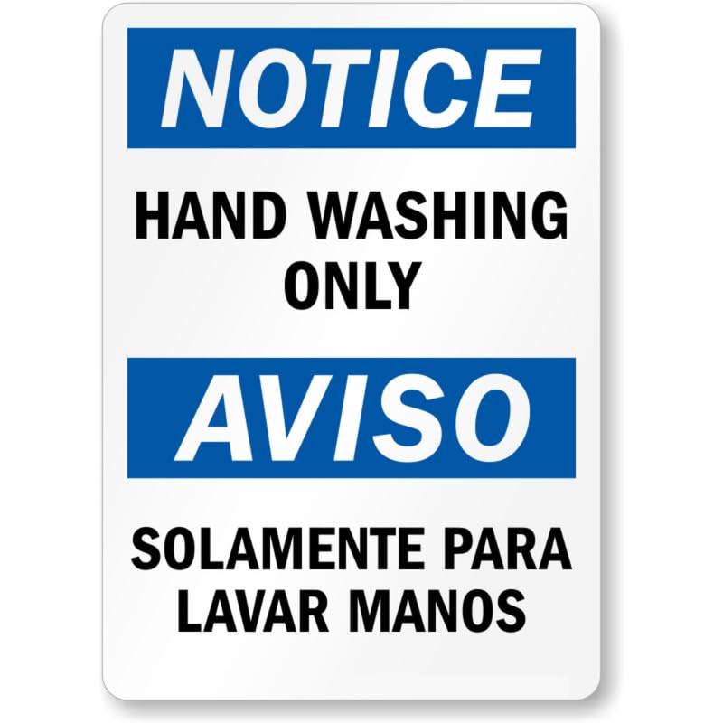 Bilingual Handicapped Parking Aluminum Weatherproof  Sign